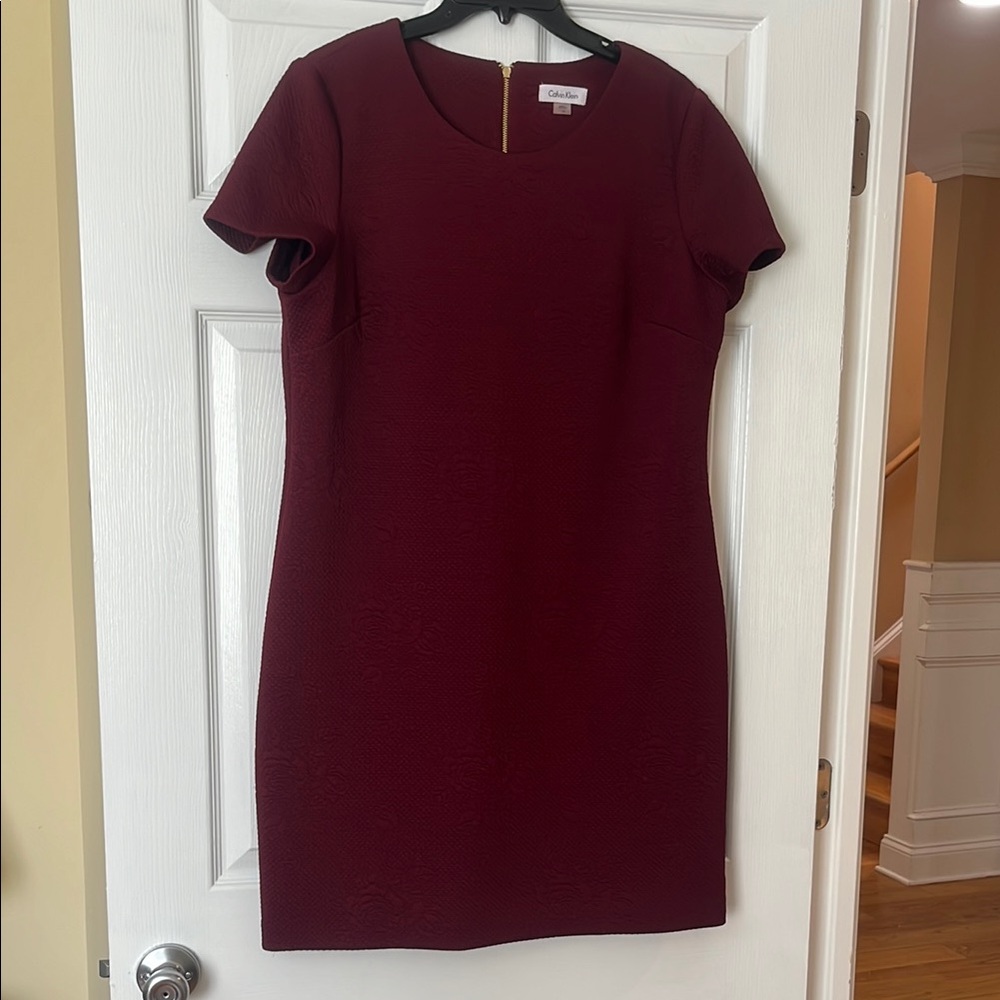 Calvin Klein Women's Burgundy Dress